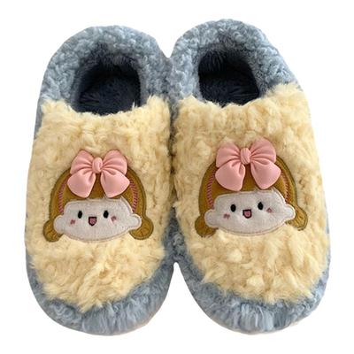 细细条可爱风少女心全包跟棉拖鞋