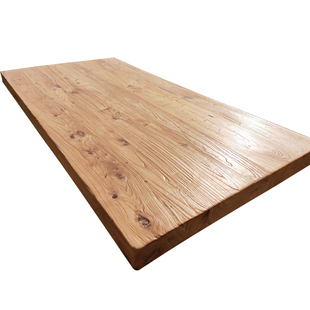 老榆木实木大板风化桌面板旧木板复古吧台餐桌飘窗板书桌面板定制