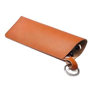 便携可挂眼镜收纳袋PU太阳镜墨镜收纳袋眼镜包便捷钥匙圈眼镜挂袋