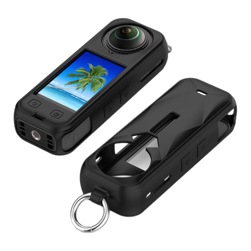 适用于Insta360 X5全景运动相机保护套影石X4液态硅胶保护壳智能运动镜头防摔防刮外壳配件便携收纳