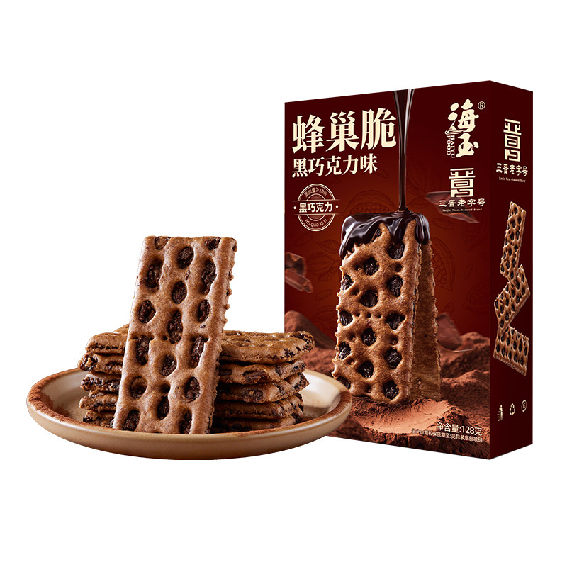 海玉黑巧克力蜂巢脆饼干
