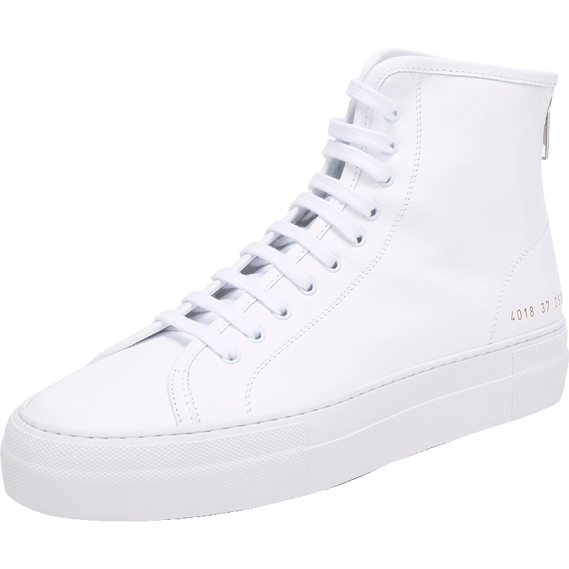 【自营】中古全新未使用 COMMON PROJECTS女士高帮系带板鞋运动鞋