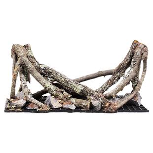 生态鱼缸造景一体骨架天然黄梨枝沉木树根南美缸原生缸枝条造景树