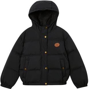 【90鹅绒】elandkids衣恋童装男女连帽羽绒服冬季防风保暖外套