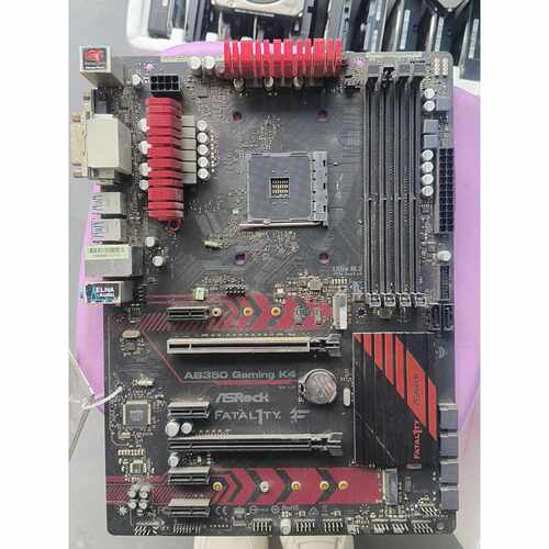 华擎AB350 GAMING K4主板，有挡板，支持AM4接