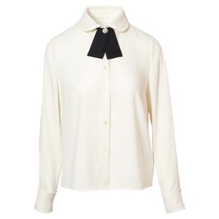 YongeFinch扬芬缇2026春款白色长袖职业装气质女蝴蝶结衬衣WINDMY