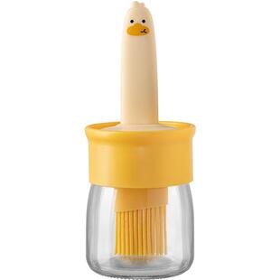 川岛屋油刷油瓶一体玻璃家用耐高温食品级刷油刷子烧烤肉工具套装