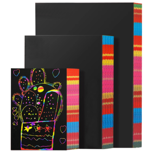 单色黑色刮画纸小学生专用8ka4儿童刮刮画美术创意幼儿园刮蜡纸