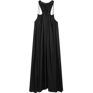 【播奥莱】播 bo 商场同款连衣裙黑色露肩长裙BDR2LD2602