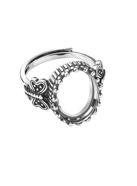 复古戒指空托女新款镶嵌松石戒托