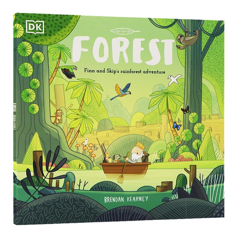 森林英文原版 Forest进口图书儿童绘本故事图画书热带雨林动植物大自然生态绘本 3-5岁Brendan Kearney儿童读物绘本