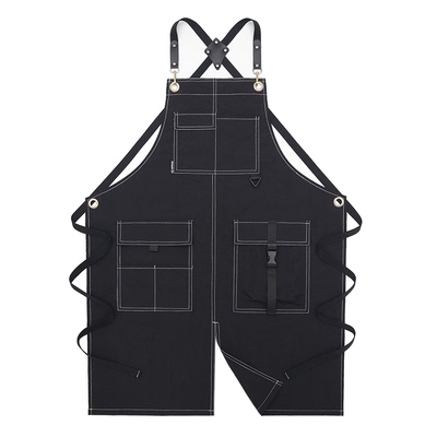 赤子尼龙工装风工作围裙印logo