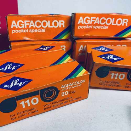 Old Stock AGFACOLOR Pocket Special CN 110 20Exp Film 10 X