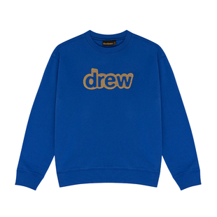 drew house secret字母刺绣宽松圆领卫衣男女同款