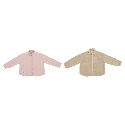 云朵工厂种子双面毛绒立领外套