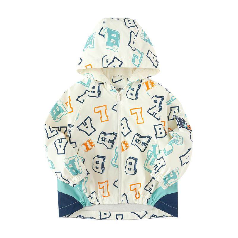 巴拉巴拉童装儿童外套男童软壳衣2025春新款连帽上衣