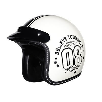 Orz复古摩托车头盔四季3/4盔