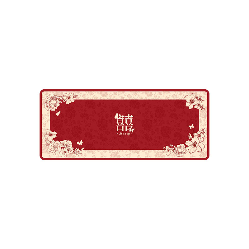 梳妆台桌垫皮革结婚喜字喜庆