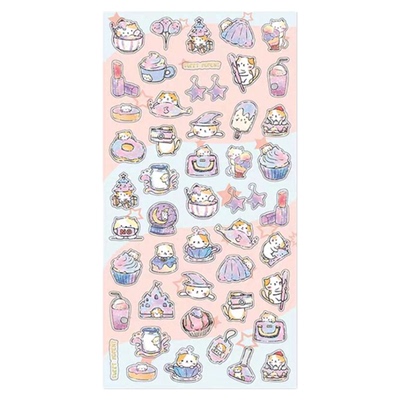 日式nekoni可爱小动物拼贴贴纸