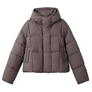 咖色羽绒服女2025冬季新款女款女士小个子显腿长90绒轻薄短款外套