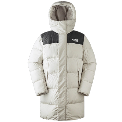 北面户外600蓬中长款羽绒服男士