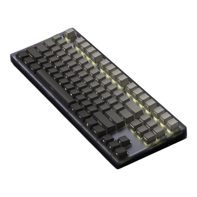 腹灵MK870墨影侧刻三模机械键盘
