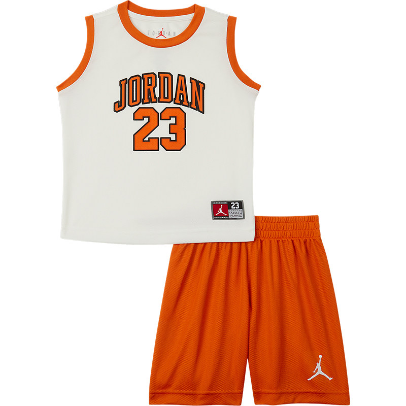 Nike/耐克正品JORDAN婴童运动针织透气无袖训练套装HF2254-805