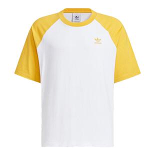 Adidas阿迪达斯男装秋季新款运动休闲宽松拼色短袖T恤JM7266