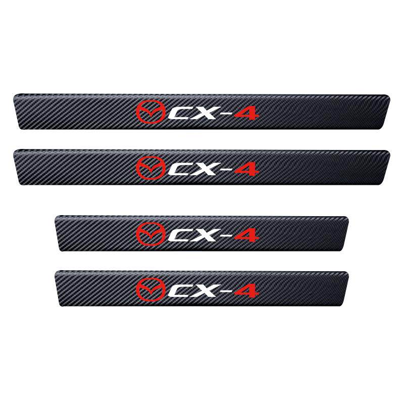 马自达CX4汽车门槛条2021款cx-4改装内饰门边条防刮踩保护门槛贴