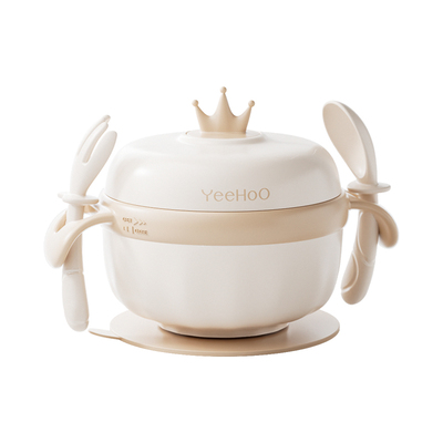 英氏宝宝辅食碗婴儿专用米粉注水保温碗恒温不锈钢餐具婴儿辅食碗