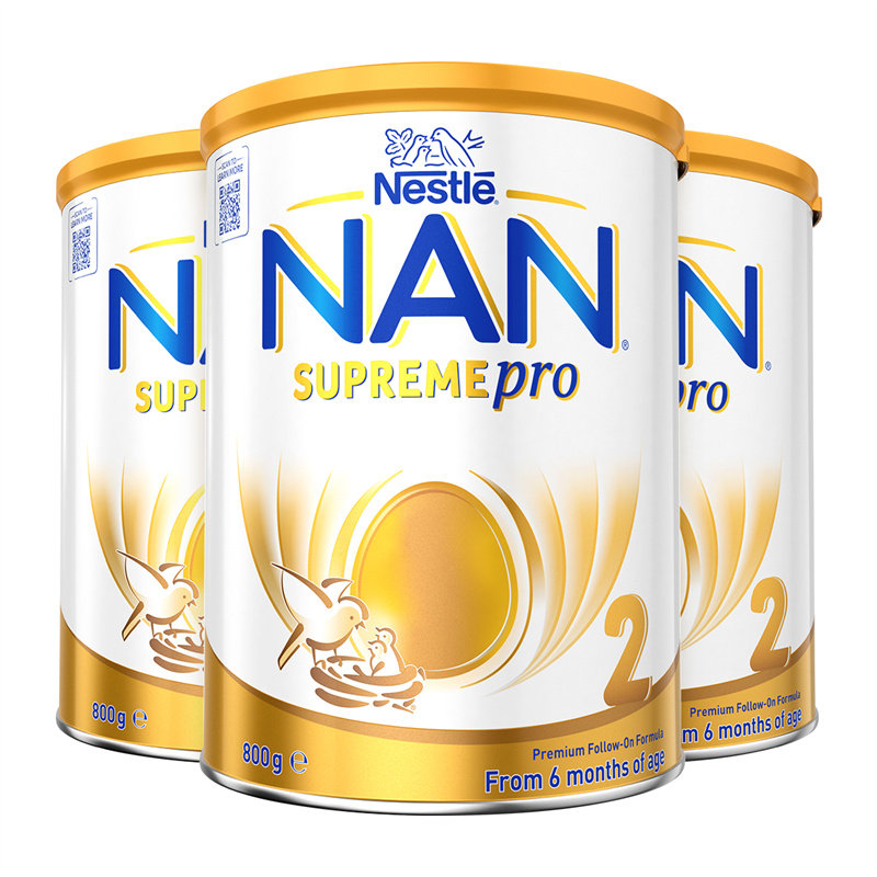 【全新升级】雀巢澳版超级能恩2段5HMO适度水解婴幼儿奶粉800g*3