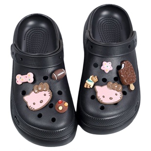 微松鞋扣适用卡骆驰云朵crocs洞洞鞋配饰kitty鞋花整套可拆卸装饰