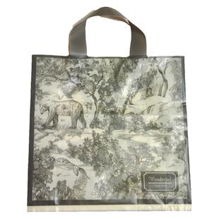 小众ins风礼品袋动物森林塑料手提袋高端服装袋服装店袋子定制