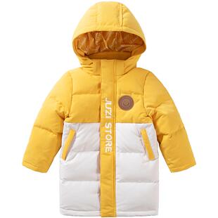 JUZI STORE童装加厚羽绒滑雪服上装长款外套中性男童女童1041403