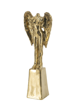 法式桌面天使雕像摆件氧化镁复古