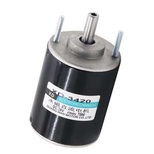 XD-3420高速直流电机空心轴可调速正反转鱼漂12V24V马达漂床磨床