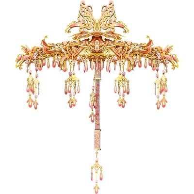 拼酷花间伞3D立体金属拼图玩具