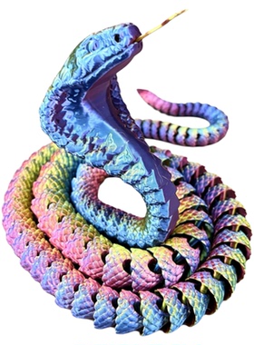3D打印仿真眼镜蛇关节可活动