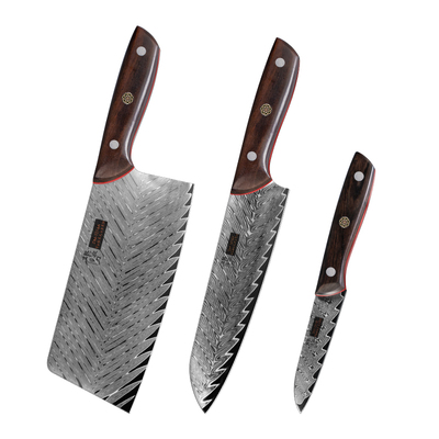 邓家刀vg10铬钢大马士革菜刀家用