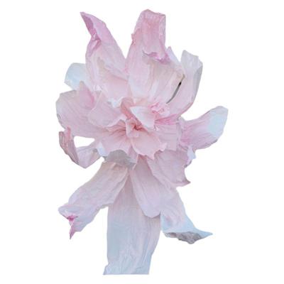 婚庆超大纸花DIY粉白色橱窗设计