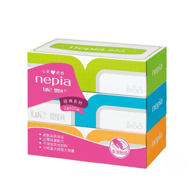 200抽无香型硬盒装面巾纸