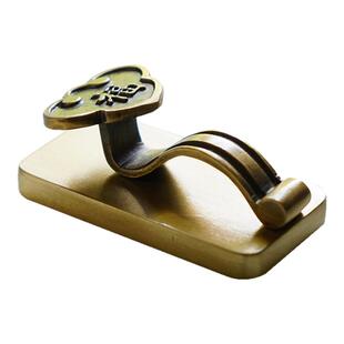 铜无境黄铜新中式如意笔搁古风书法用品文房四宝桌面摆件长辈礼品