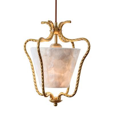 中古风金色鸟笼小吊灯