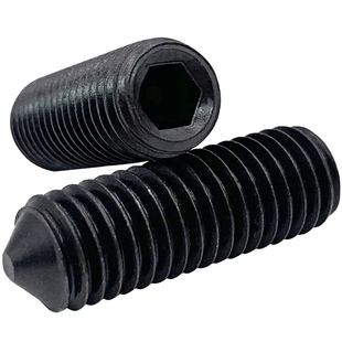 12.9级DIN914紧定螺丝GB78尖头机米内六角螺钉M2-M16