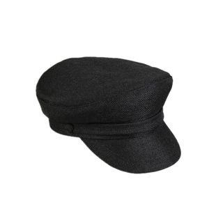 VISON 亚麻海员帽子复古民国平顶帽网红学生帽春夏透气男女韩版潮