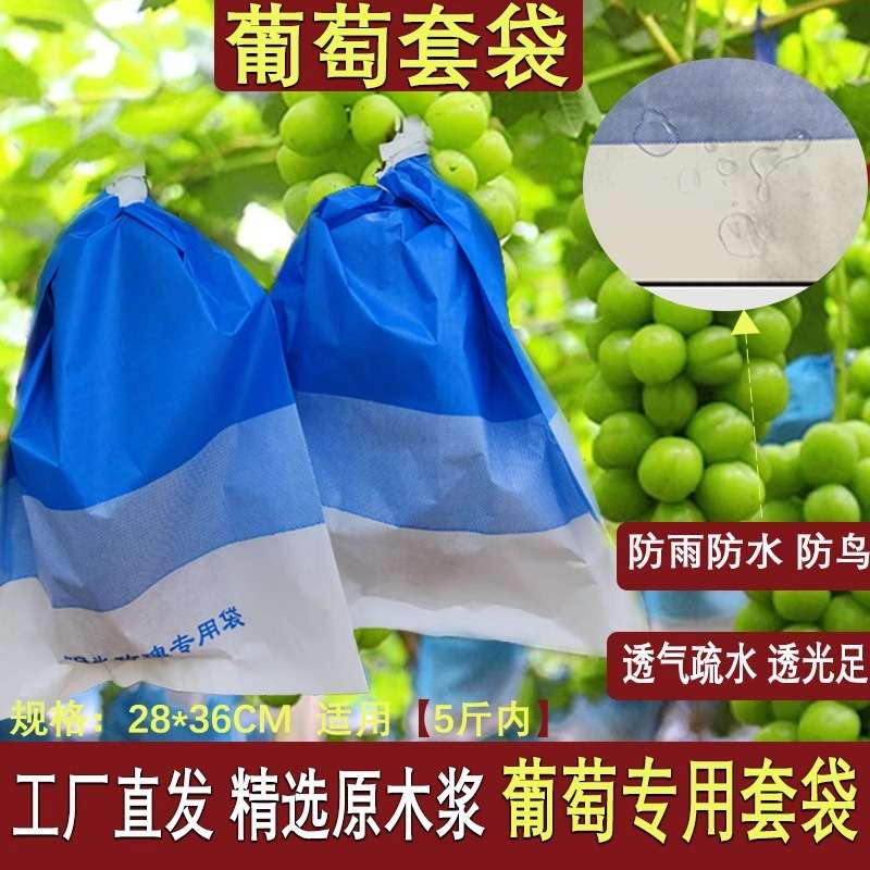 葡萄套袋专用纸袋阳光玫瑰防鸟防虫防水透气品牌定制袋子水果套袋