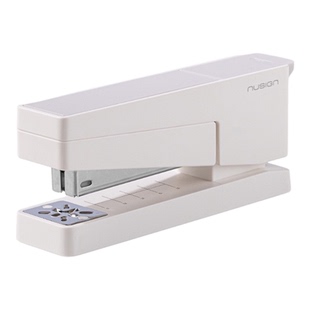 得力纽赛高颜值可旋转360°多功能学生用便携订书机装订机办公用