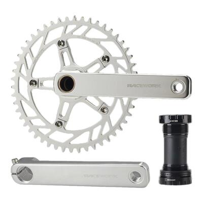 RACEWORK公路自行车曲柄牙盘 折叠车单盘 铝合金GRAVEl直装式曲柄