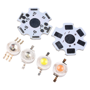 大功率LED集成灯珠 1W3W5W10W20W30W50W 发光二极管20MM铝基板