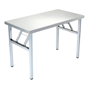 不锈钢折叠桌家用学习餐桌饭桌出租房户外摆摊便携夜市出摊长条桌